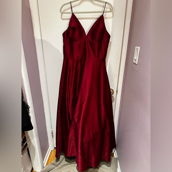 Red dress wore at prom and wedding